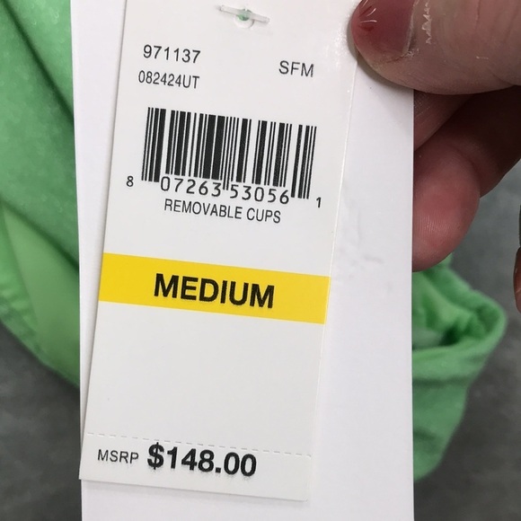 Becca Women's Glimmer One Shoulder One Piece Swimsuit SIze M New - Picture 6 of 10